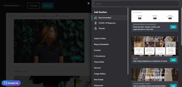 How to use the GoDaddy website builder.