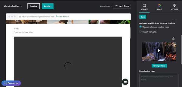 How to use the GoDaddy website builder.
