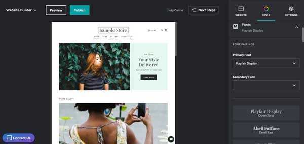How to use the GoDaddy website builder.