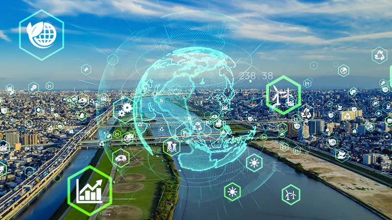 Environmental technology concept.