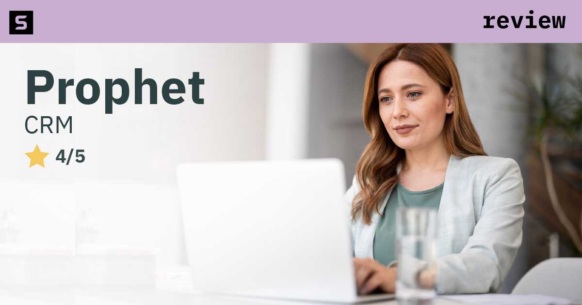 Prophet CRM Review Image.