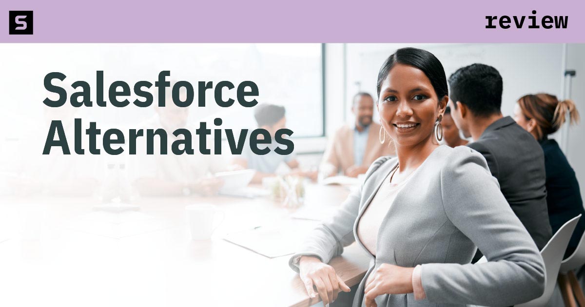 Man looking at Salesforce alternatives.