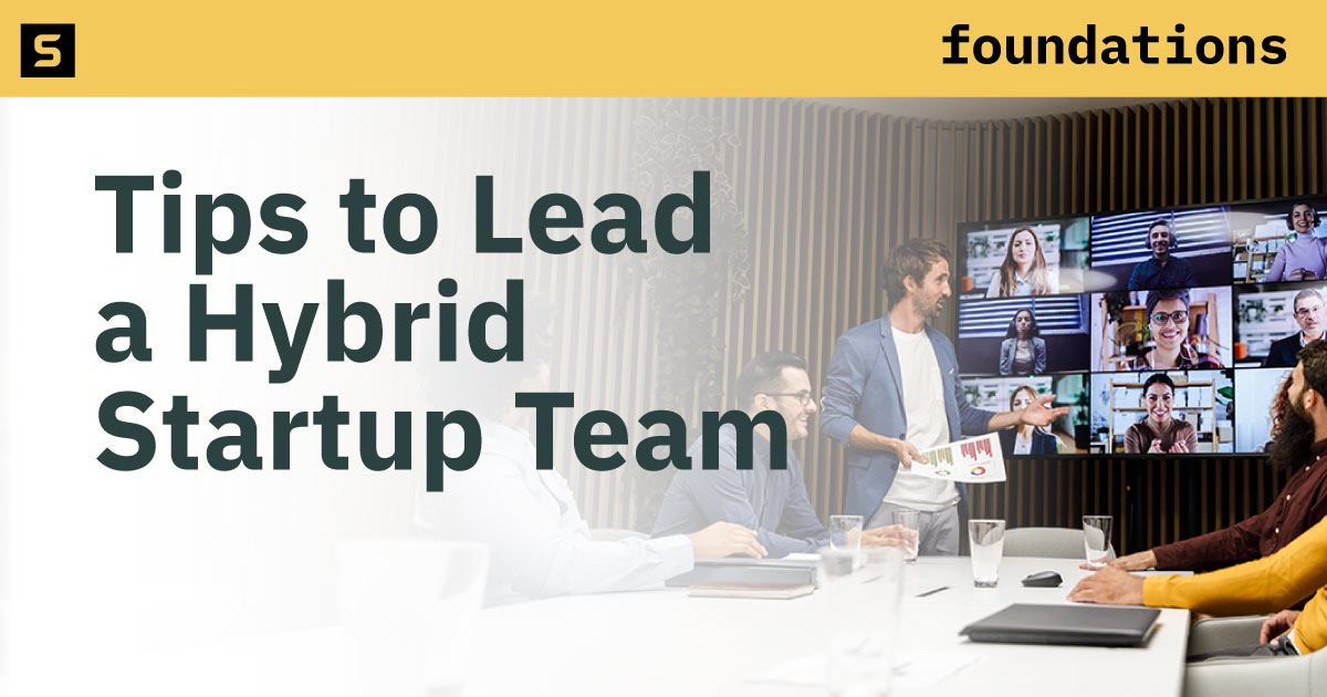 People taking part in an online video conference.