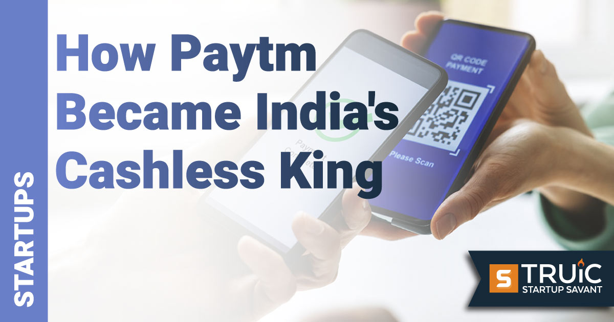 Cashless payment made on a mobile phone.