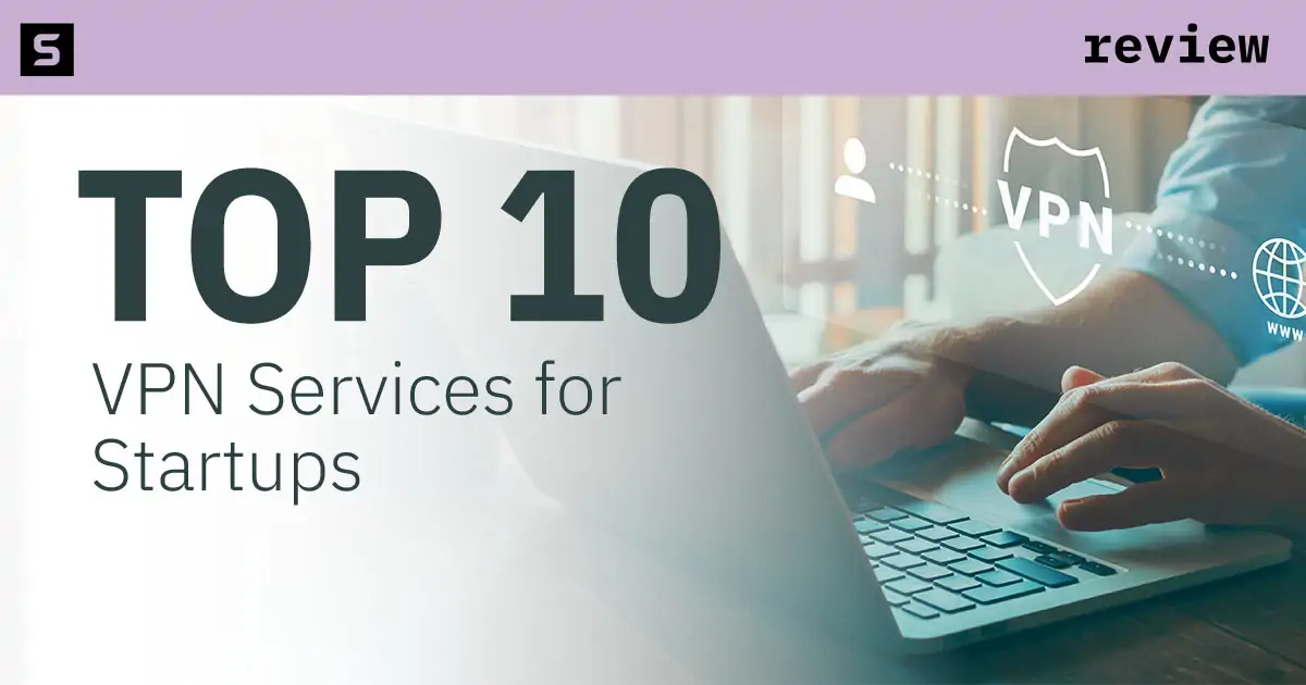 Businesswoman using laptop with VPN connection.