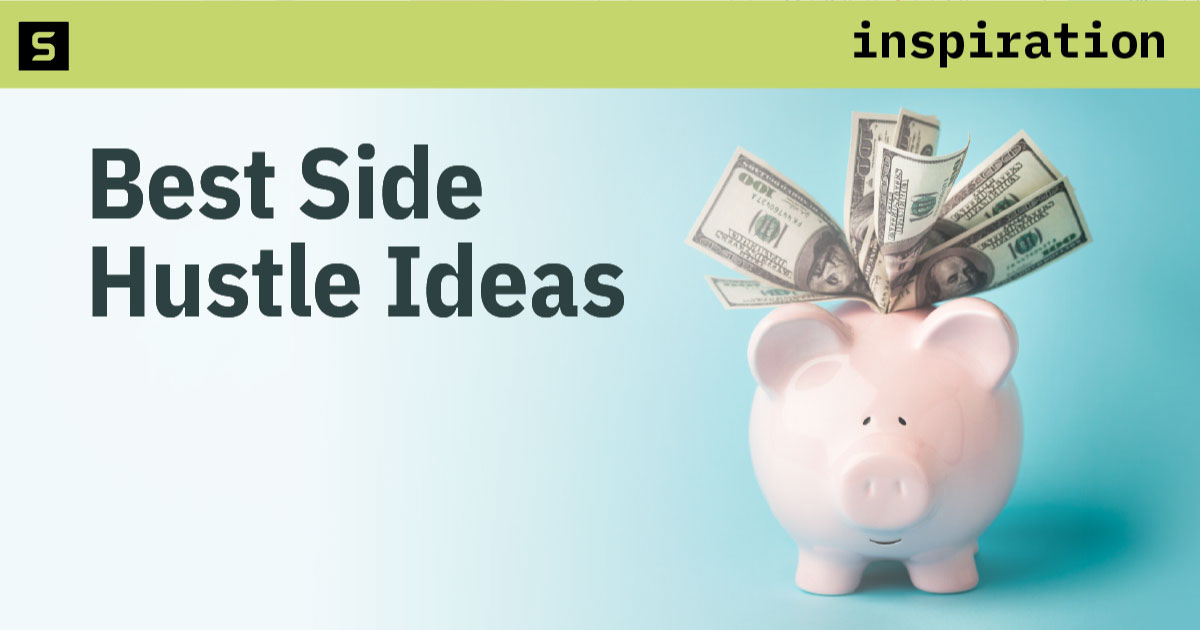 Piggy bank with money.